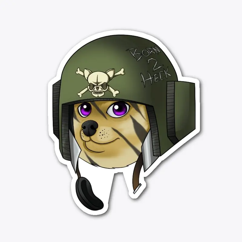 Born 2 Heck Doge Soldier